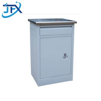 JFX-BC007 Powercoated steel cupboard with stainless steel topboard